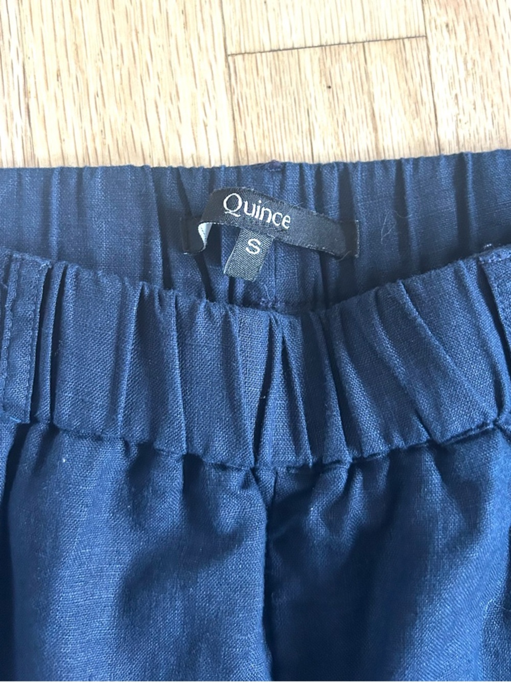 QUINCE european linen pants deep navy size S - Picture 6 of 10